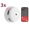 Pack de 3 mini detector de humo autónomo X-Sense - Conexión con HUB SBS50 para comunicación por APP - Permite conecta... - Alarm