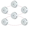 Pack de 6 mini detector de humo autónomo X-Sense - Permite conectar 24 detectores por RF 868MHz - Duración de la bate... - Alarm