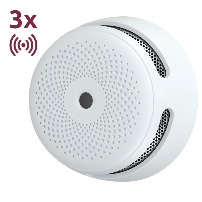 Pack de 3 mini detector de humo autónomo X-Sense - Comunicación WiFi 2.4GHz - Conexión a través de APP - Duración de ... - Alarm