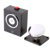 Retenedor electromágnetico - Para puerta sencilla - Fuerza de retención 50 Kg - Botón de accionado manual - Alimentac... - Alarm