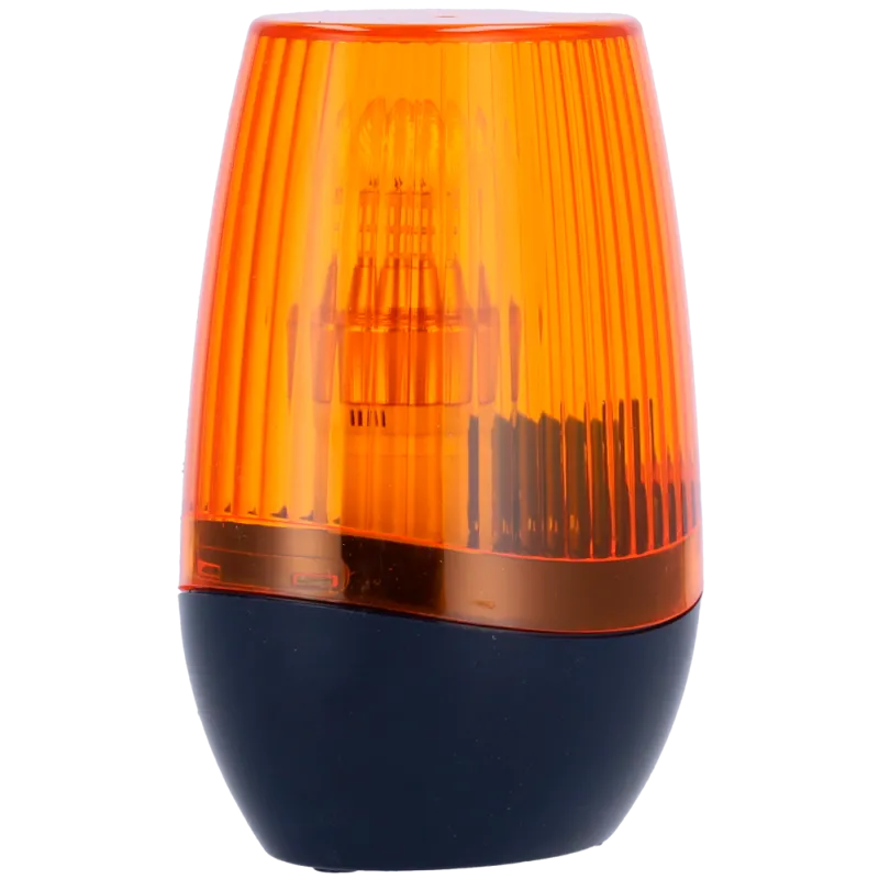 Lámpara LED - Color amarillo - Indicación luminosa de apertura y cierre - Apta para uso exterior - Alimentación AC 22... - Alarm