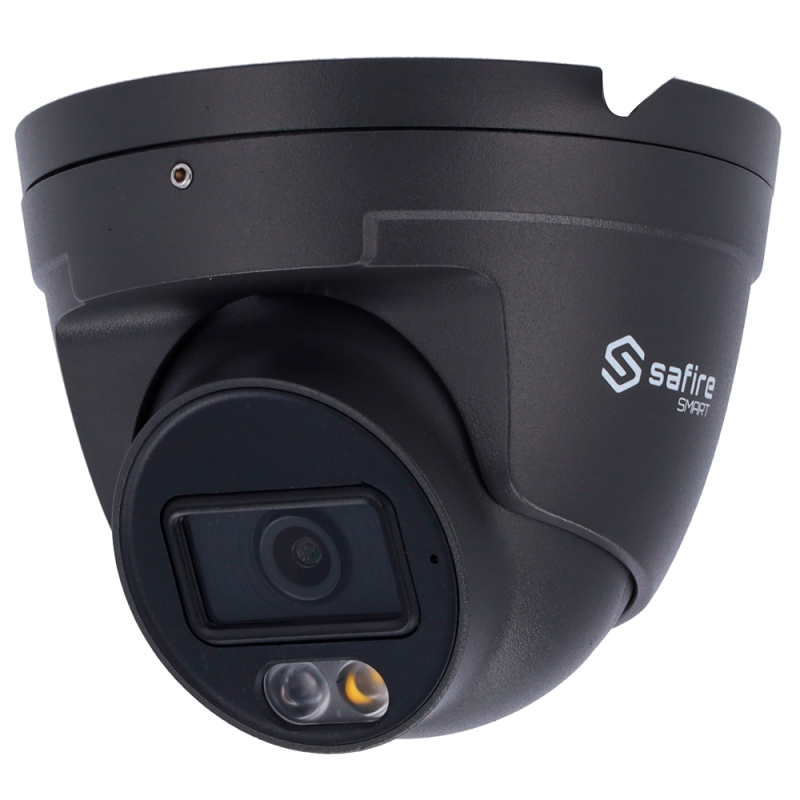 Safire Smart Cámara Turret IP gama E1 IA - Color Gris - Resolución 4 Megapíxel (2566x1440) - Lente 2.8 mm | Micrófono...