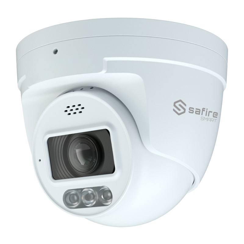 Safire Smart - Cámara Turret IP gama I1 con Disuasión activa - Resolución 4 Megapíxel (2566x1440) - Lente 2.8-12 mm |...