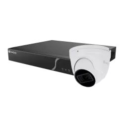 Kit de Inteligencia Artificial Safire Smart - 1 Cámara Turret de 4Mpx - 1 NVR de 8CH con audio y alarma - 1 Disco dur... - Alarm