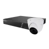 Kit de Inteligencia Artificial Safire Smart - 1 Cámara Turret de 4Mpx - 1 NVR de 8CH con audio y alarma - 1 Disco dur... - Alarm