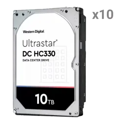 Disco duro Western Digital - 10 unidades | Capacidad 10 TB cada uno - Interfaz SATA 6 Gb/s - Modelo WUS721010ALE6L4 -... - Alarm