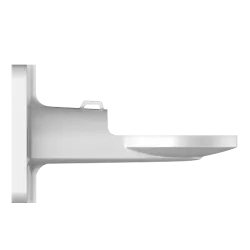 Soporte de pared - Para cámaras domo posicionadoras - Aluminio - Color blanco - Carga máxima 30 Kg - Pasador de cables - AlarmSy