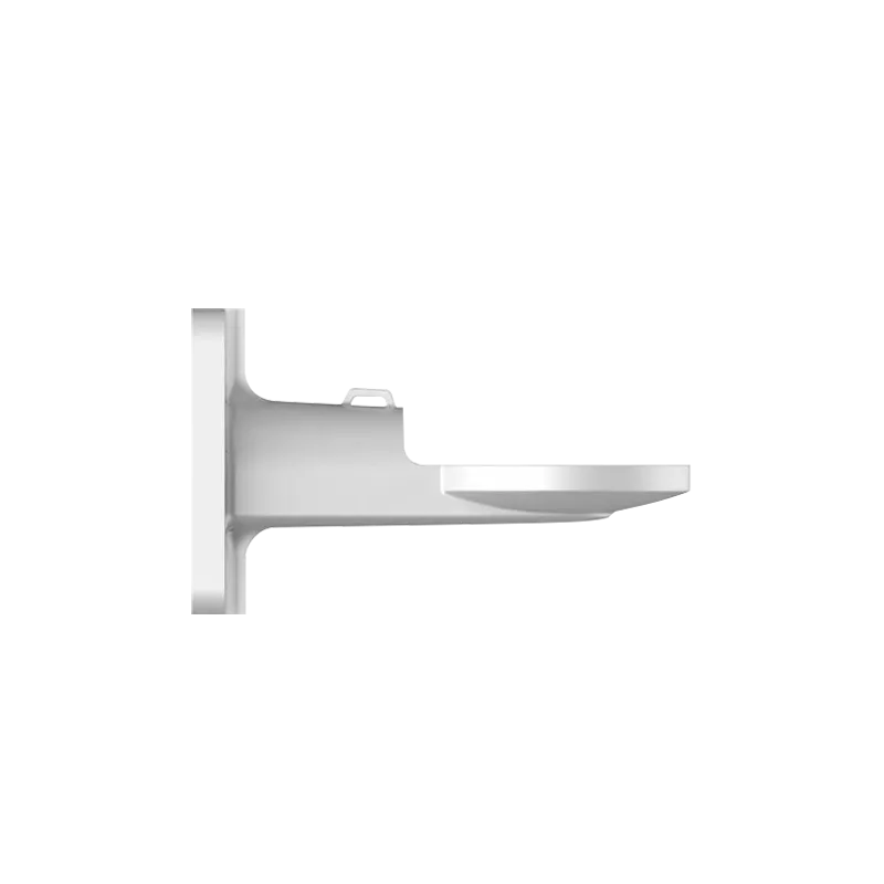 Soporte de pared - Para cámaras domo posicionadoras - Aluminio - Color blanco - Carga máxima 30 Kg - Pasador de cables - AlarmSy