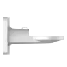 Soporte de pared - Para cámaras domo posicionadoras - Aluminio - Color blanco - Carga máxima 30 Kg - Pasador de cables - AlarmSy