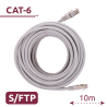 Cable SFTP - Ethernet - Conectores RJ45 - Categoría 6A - 10 m - Color blanco