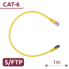 Cable SFTP - Ethernet - Conectores RJ45 - Categoría 6A - 1 m - Color amarillo