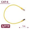 Cable SFTP - Ethernet - Conectores RJ45 - Categoría 6A - 1 m - Color amarillo - AlarmSystems.Shop