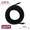 Cable UTP - Ethernet - Conectores RJ45 - Categoría 6 - 10 m - Color negro