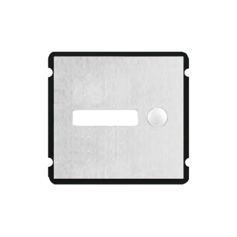 Módulo de extensión - Compatible con XS-V2000E-MIP - Botón único - 1 Etiqueta personalizada con LED - Acero inoxidabl... - Alarm