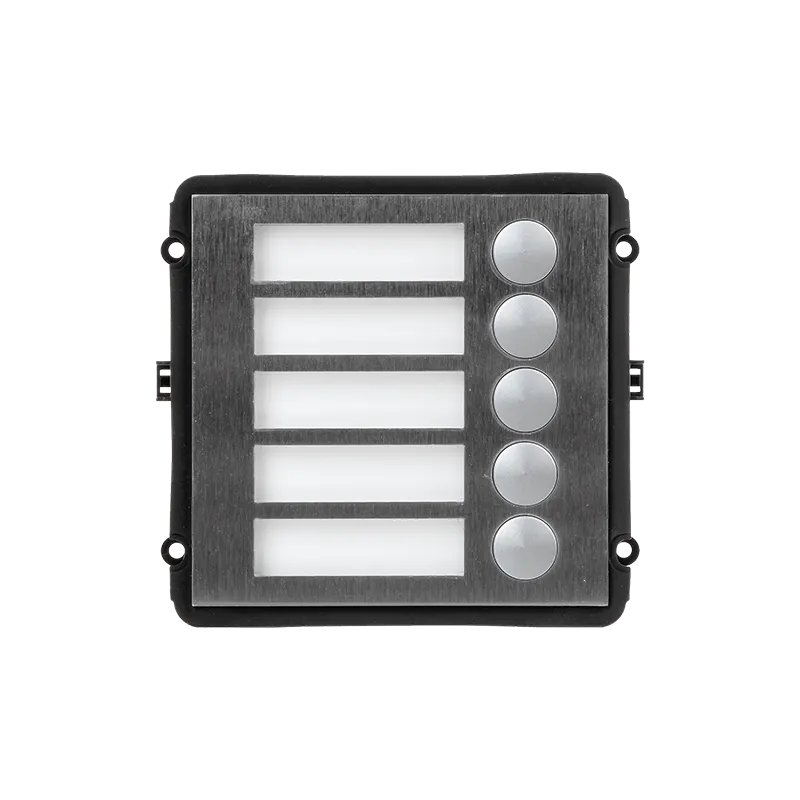 Módulo de extensión - Compatible con XS-V2000E-MIP - 5 botones mecánicos - 5 Etiquetas personalizadas con LED - Acero... - Alarm