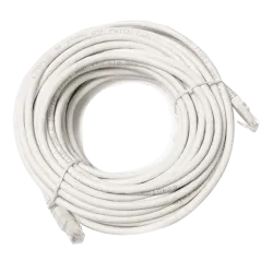Cable UTP Safire - Ethernet - Conectores RJ45 - Categoría 5E - 20 m - Color blanco - AlarmSystems.Shop