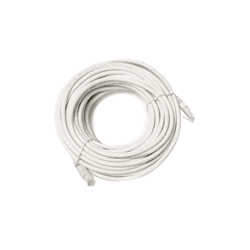 Cable UTP Safire - Ethernet - Conectores RJ45 - Categoría 5E - 20 m - Color blanco