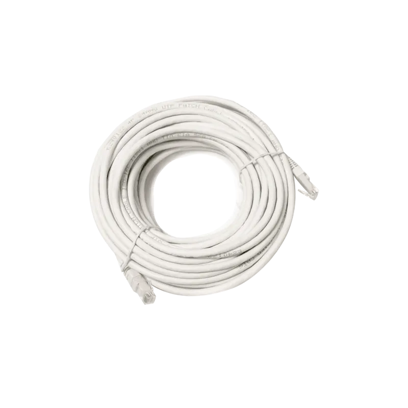 Cable UTP Safire - Ethernet - Conectores RJ45 - Categoría 5E - 20 m - Color blanco - AlarmSystems.Shop