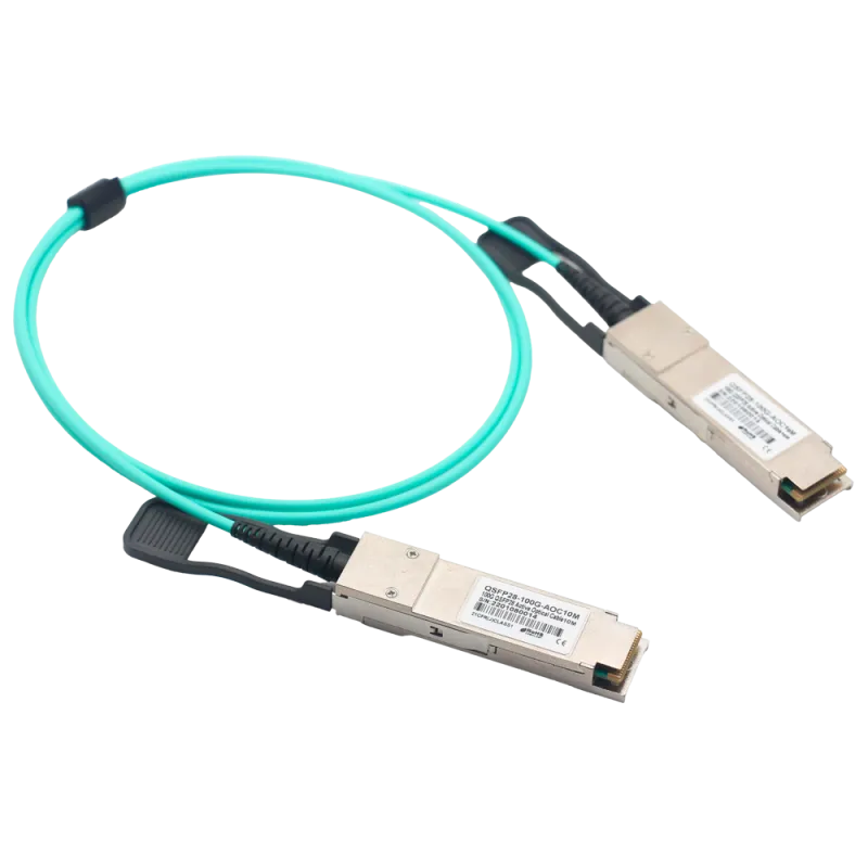 Cable de conexión directa QSFP28 - Velocidad 100Gbps - Modulos QSFP28 en ambos extremos - Ideal para Stacking entre S... - Alarm