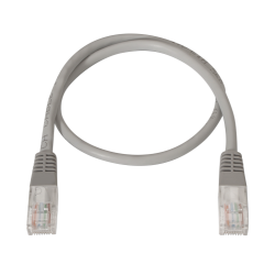 Cable UTP Safire - Ethernet - Conectores RJ45 - Categoría 5E - 0.3 m - Color gris