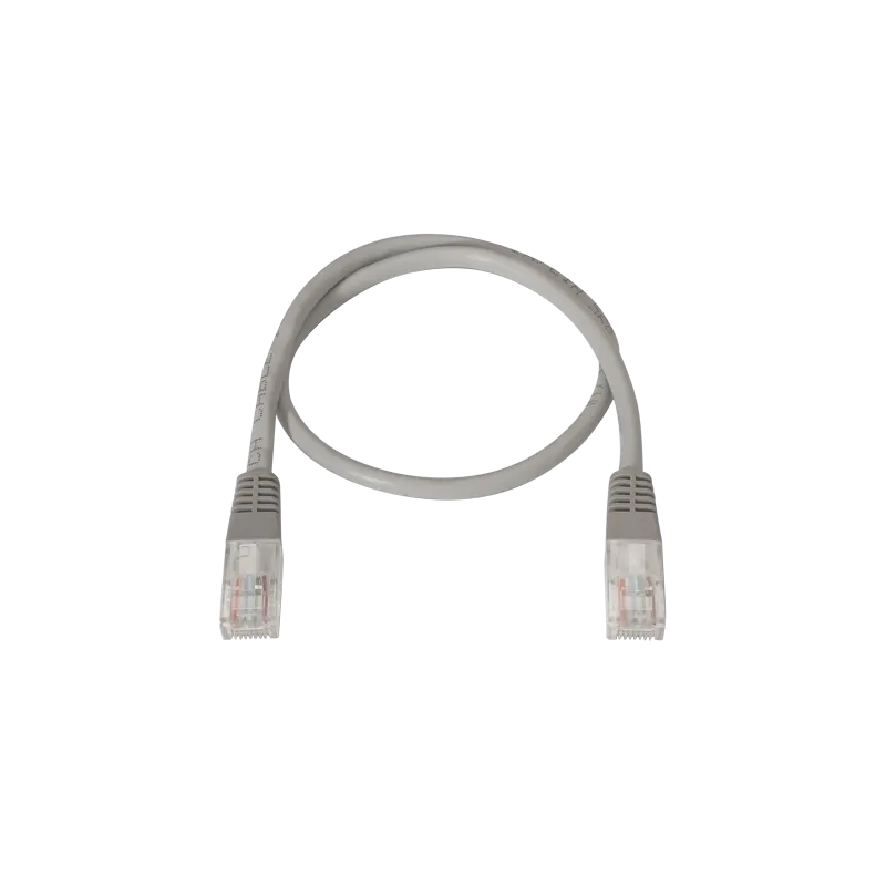 Cable UTP Safire - Ethernet - Conectores RJ45 - Categoría 5E - 0.3 m - Color gris - AlarmSystems.Shop