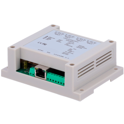 Módulo de adquisición y control de datos - 4 entradas digitales / 4 salidas de relé (NA/NC) - Protocolos: Modbus/TCP,...