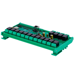 Módulo de adquisición y control de datos - 16 entradas digit. / 16 salidas de relé (NA/NC) - Protocolos: Modbus/TCP, ...