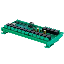 Módulo de adquisición y control de datos - 16 entradas digit. / 16 salidas de relé (NA/NC) - Protocolos: Modbus/TCP, ... - Alarm