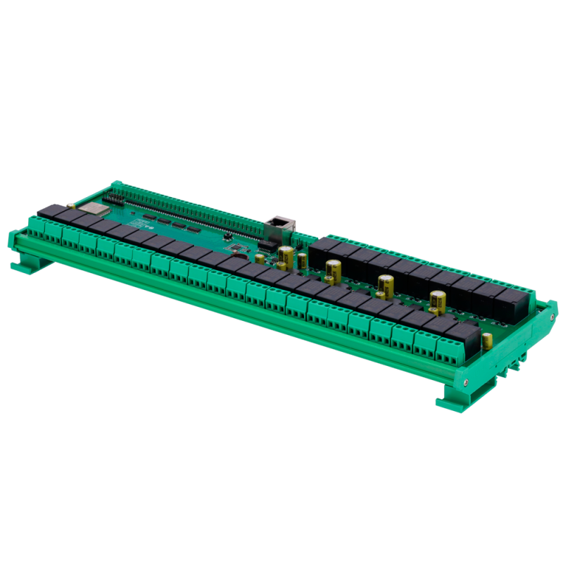 Módulo de adquisición y control de datos - 32 entradas digit. / 32 salidas de relé (NA/NC) - Protocolos: Modbus/TCP, ...