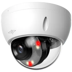X-Security Cámara IP Dome - 4 Megapíxel (2688x1520) - Lente fija 2.8mm - WDR 120dB | Dual Light(IR 60m y Luz Blanca... - Alarm