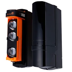 Detector de barrera por infrarrojos - Compatible con Transmitter o DoorProtect Ajax - Inalámbrico | 3 haces | Función... - Alarm