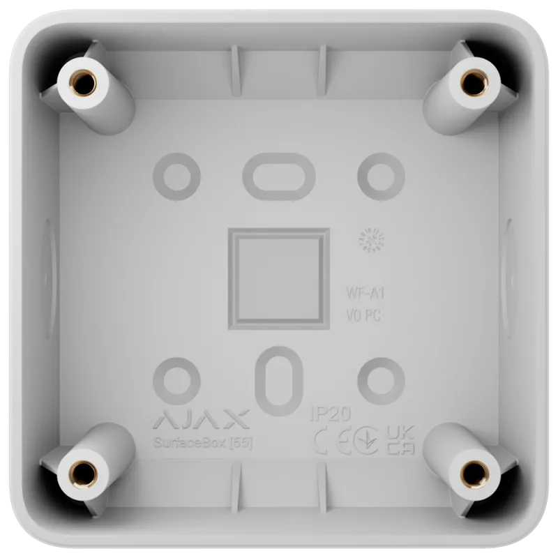 Caja de montaje para un dispositivo - Uso interiores - Compatible con AJ-SOLOBUTTON o AJ-SOLOCOVER - Factor de forma ... - Alarm