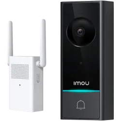 Doorbell WiFi a bateria Imou 5 Megapixel 2K - Batería 6200 mAh - Lente 2.0 mm / IR 5m - Detección de humanos por PIR ... - Alarm