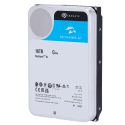 Disco duro Seagate Skyhawk AI - Capacidad 16 TB - Interfaz SATA 6 Gb/s - Hasta 32 transmisiones de inteligencia artif... - Alarm