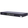 Uniview Switch PoE Cloud Gestionable - 16 PoE802.3af/at + 1 uplink RJ45 +1 uplink Combo - 16 RJ45 10/100/100Mbps + 1 ... - Alarm