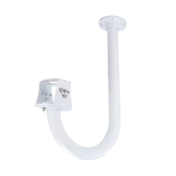 Soporte de pared - Para domos motorizadas - Apto para uso en exterior y interior - Color blanco - Pasador de cables - AlarmSyste