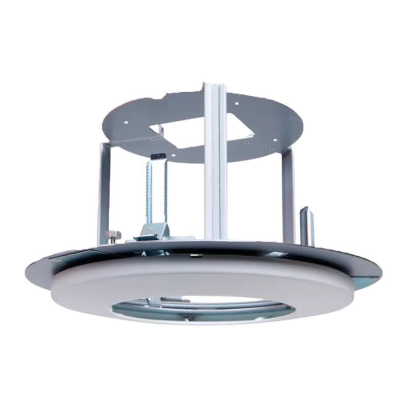 Soporte encastrable - Para cámaras domo - Instalación en techo - Pasador de cables - Color blanco - AlarmSystems.Shop