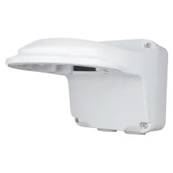 Soporte de pared - Caja de conexiones - Apto para uso en exterior - Color blanco - Compatible con Uniview - Pasador d... - Alarm