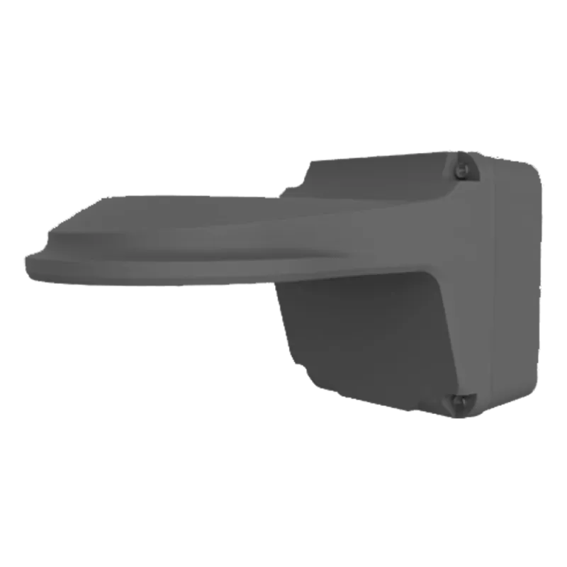 Soporte de pared - Para cámaras domo - Caja de conexiones - Apto para uso en exterior - Pasador de cables - Color negro - AlarmS