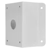Soporte de esquina - Para cámaras UNIVIEW - Apto para uso en exterior - Color blanco - Pasador de cables - AlarmSystems.Shop