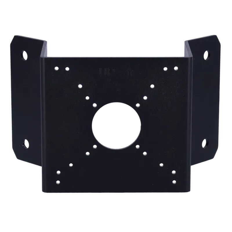 Soporte de esquina - Para cámaras Bullet y domo - Apto para uso en exterior - Color negro - Pasador de cables - AlarmSystems.Sho
