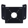 Soporte de esquina - Para cámaras Bullet y domo - Apto para uso en exterior - Color negro - Pasador de cables - AlarmSystems.Sho
