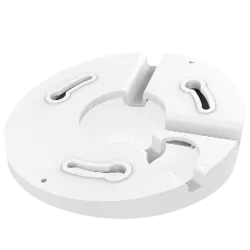 Soporte de techo inclinado - Para cámaras domo - Apto para uso interior - Color blanco - Plástico - AlarmSystems.Shop