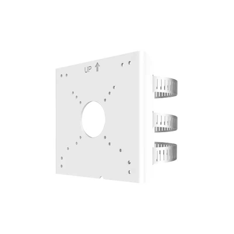 Soporte para mástiles - Para cámaras bullet - Apto para uso exterior - Rango diámetro 67~127 mm - Color blanco - Pasa... - Alarm