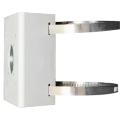 Soporte para mástiles - Para cámaras domo - Apto para uso exterior - Rango diámetro 67~127 mm - Color blanco - Pasado... - Alarm