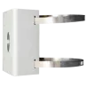 Soporte para mástiles - Para cámaras domo - Apto para uso exterior - Rango diámetro 67~127 mm - Color blanco - Pasado... - Alarm