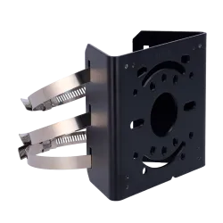 Soporte para mástiles - Para cámaras domo - Apto para uso exterior - Rango diámetro 67~127 mm - Color negro - Pasador... - Alarm