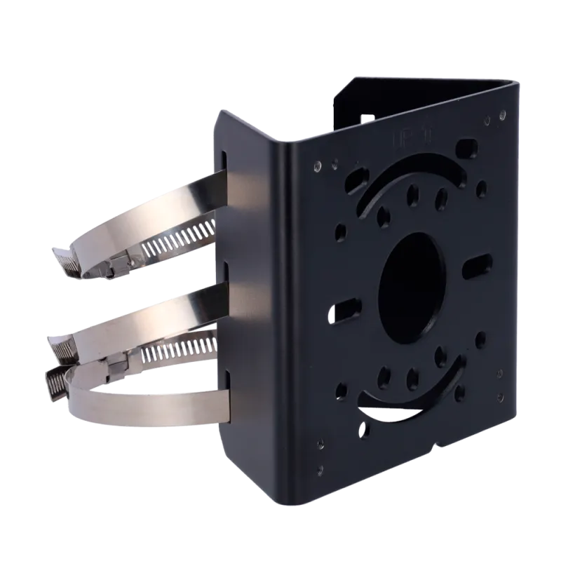 Soporte para mástiles - Para cámaras domo - Apto para uso exterior - Rango diámetro 67~127 mm - Color negro - Pasador... - Alarm