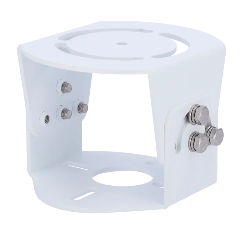 Soporte de poste - Para cámaras 2D - Apto para uso exterior/ interior - Color blanco - AlarmSystems.Shop
