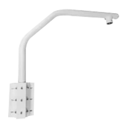 Soporte de cisne - Para domos motorizadas - Apto para uso en exterior - Color blanco - Pasador de cables - AlarmSystems.Shop